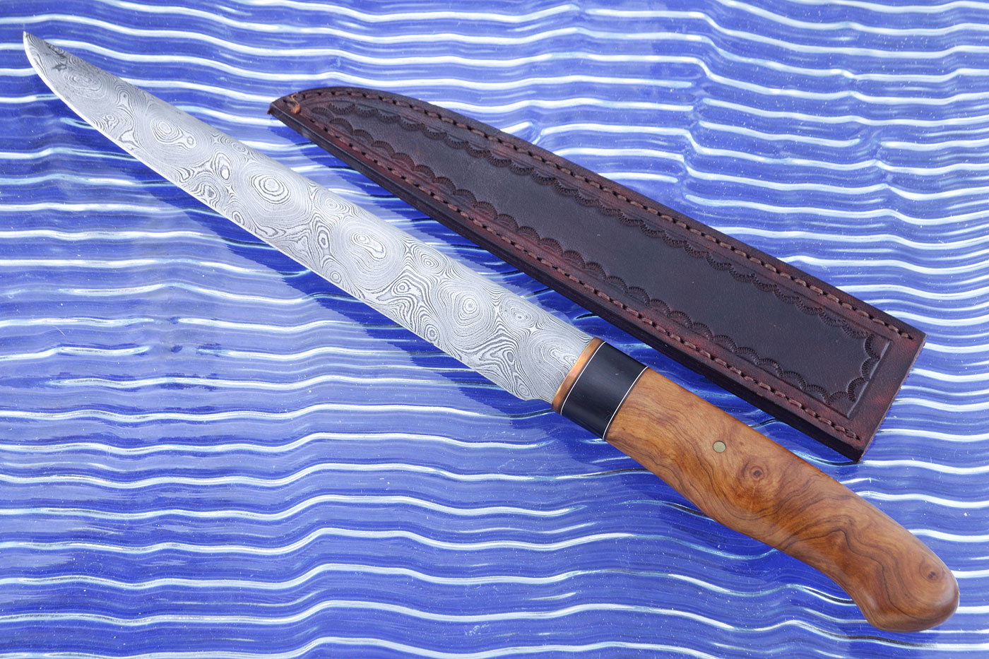 Damascus Carving Knife (8