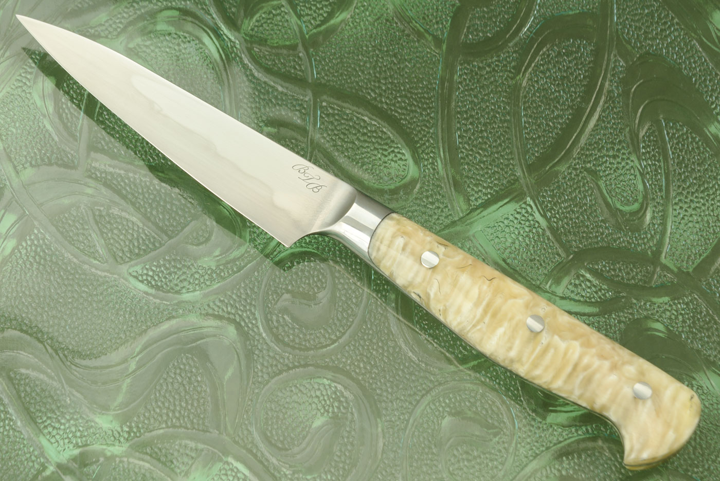 Honyaki Paring Knife (4 in.) with Muskox Horn