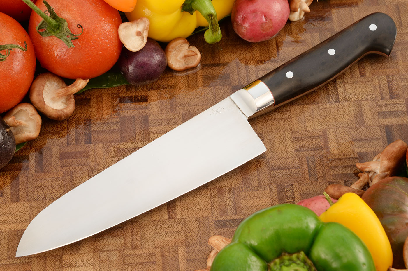 Chef Knife (Santoku) with Blackwood (6-3/4 in.)