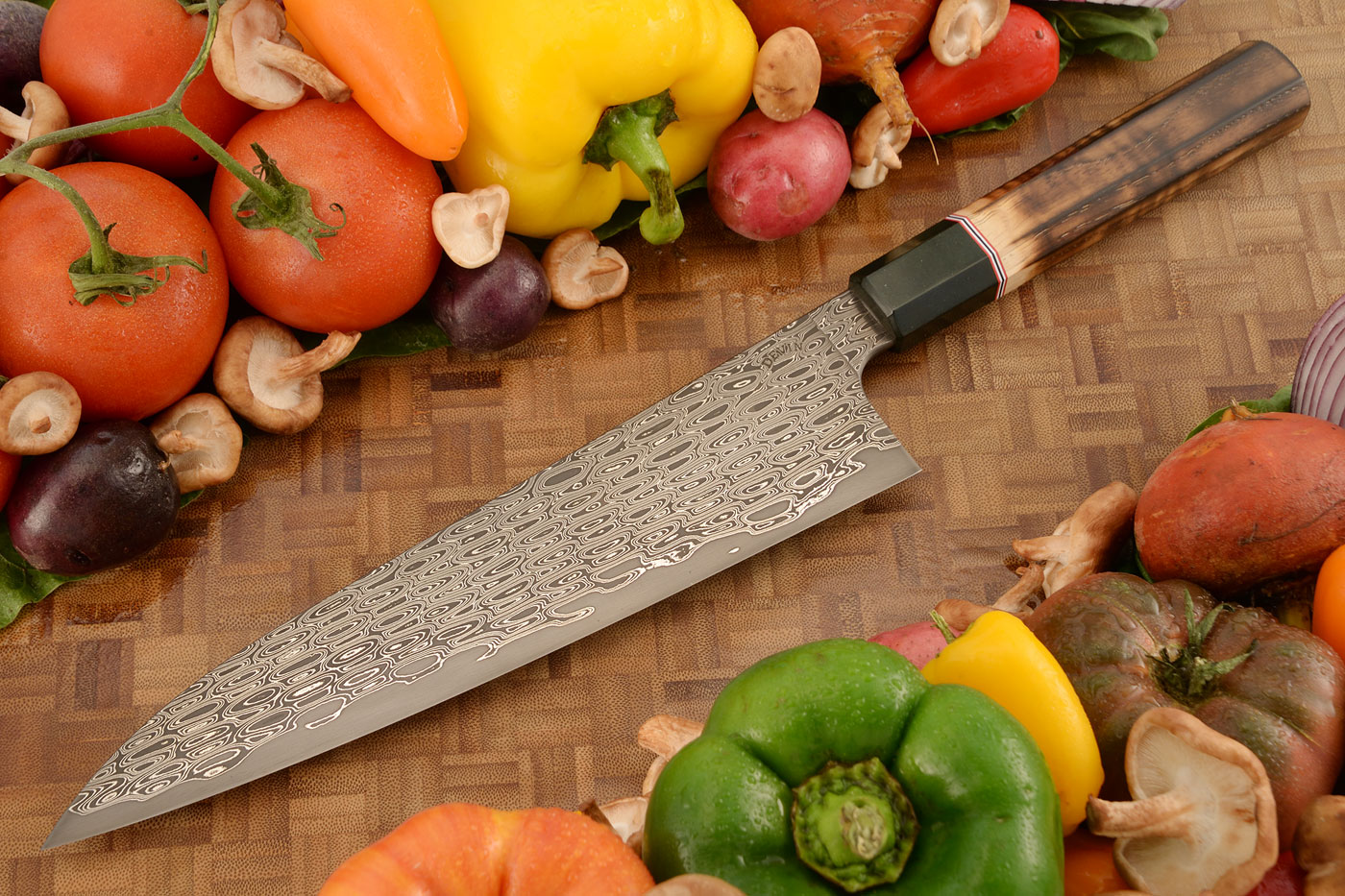 Chef's Knife - Gyuto (9-1/2 in.) with Damascus San Mai - Apex Ultra