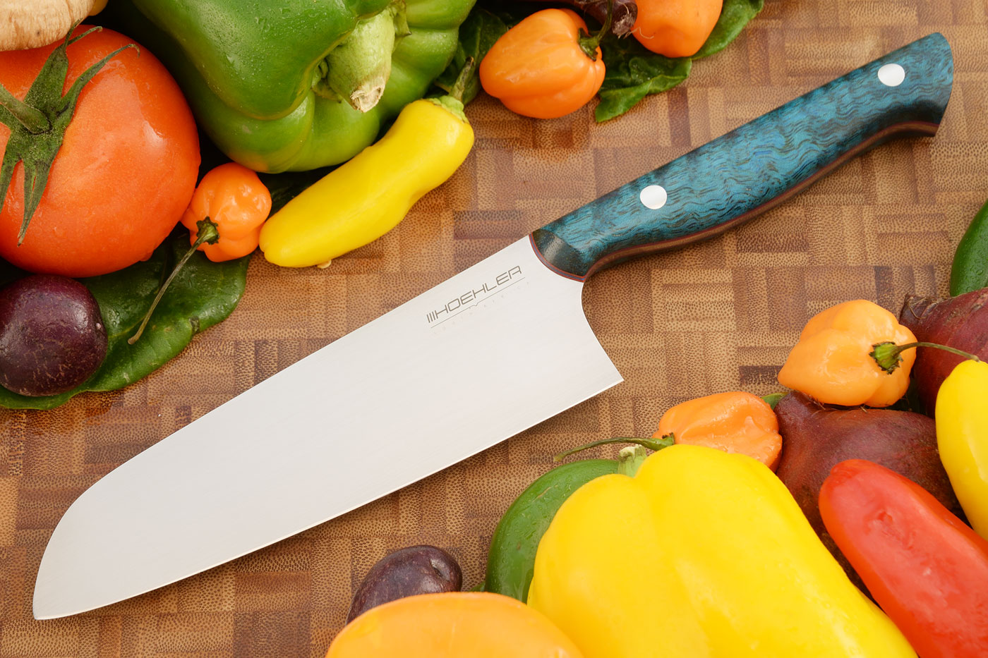 Chef's Knife - Santoku (6-1/4 in) with Curly Mango