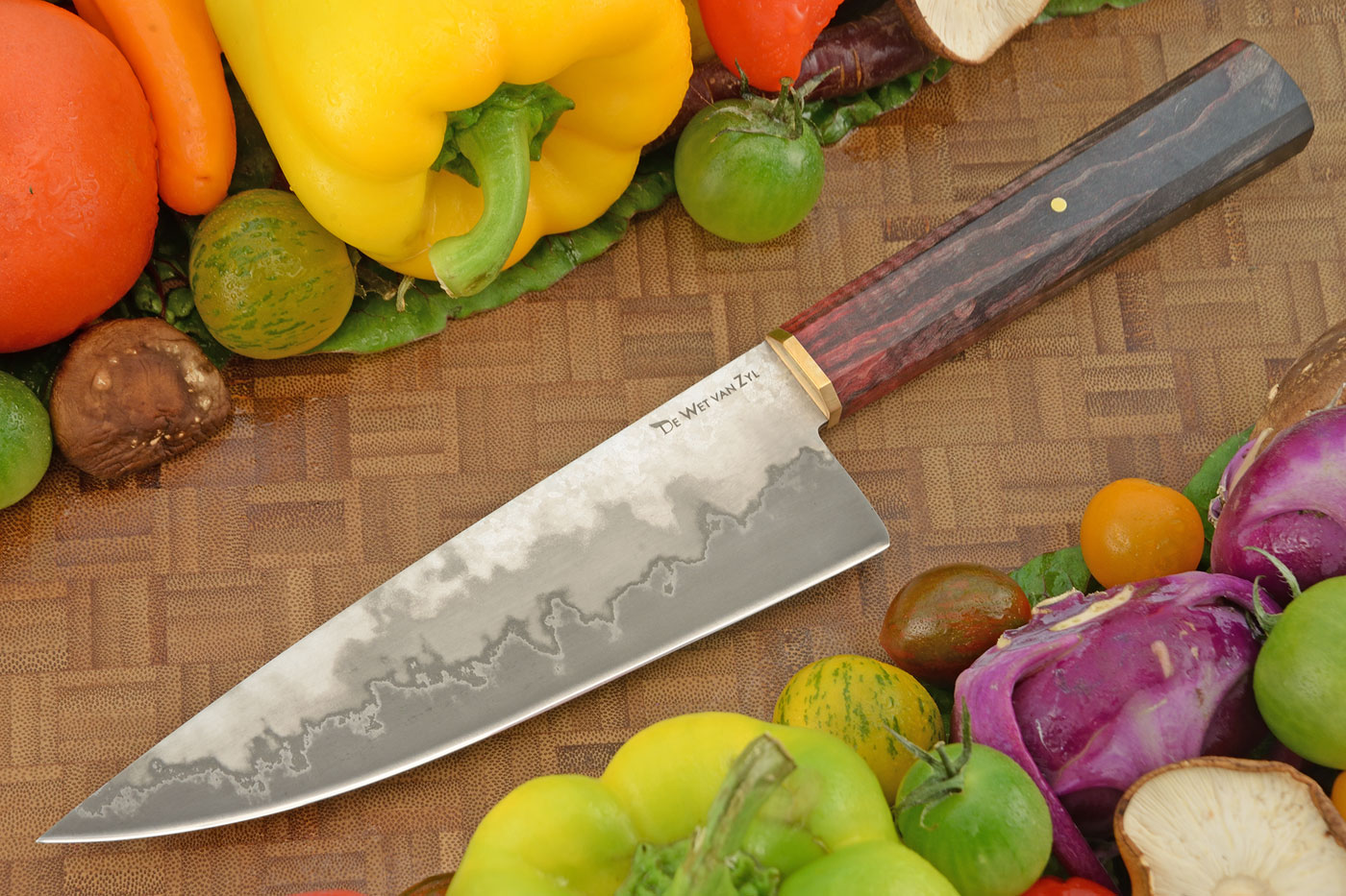 San Mai Chef's Knife with Masur Birch (6-3/4 in)
