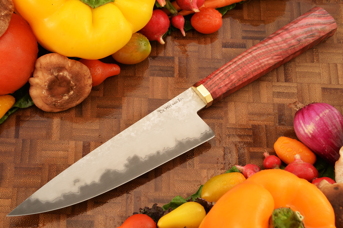 San Mai Chef's Knife with Curly Maple (6-1/4 in)