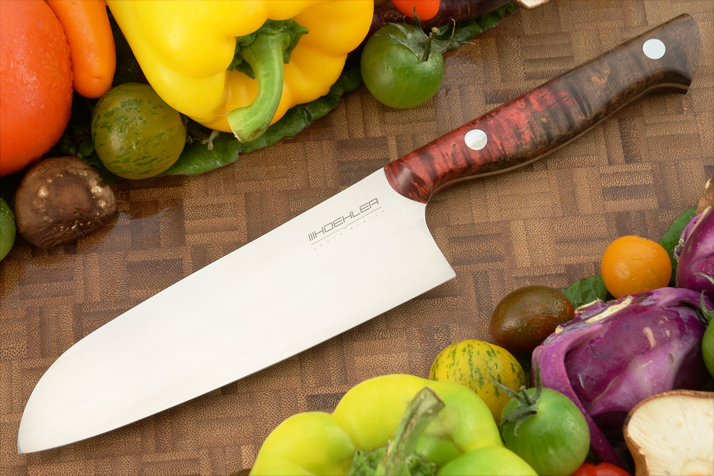 Chef's Knife - Santoku (6-1/2 in) with Masur Birch