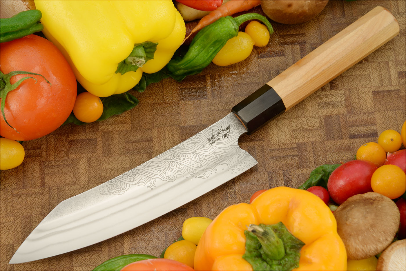 Chef's Knife (7 in.) with Maple and Buffalo Horn