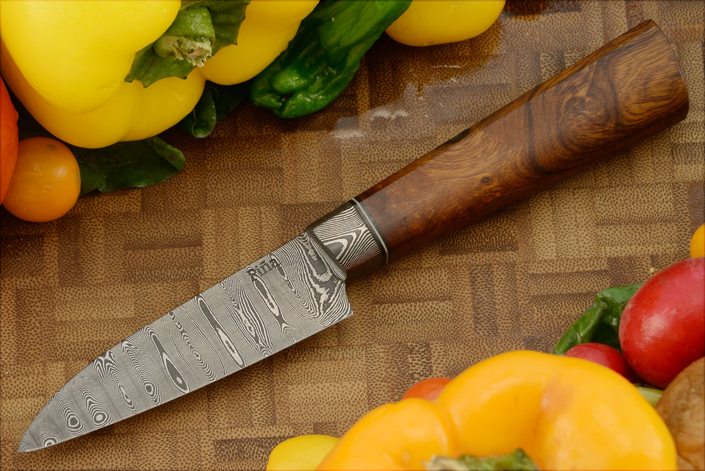 Integral Damascus Paring Knife (3-1/3 in.) with Ironwood