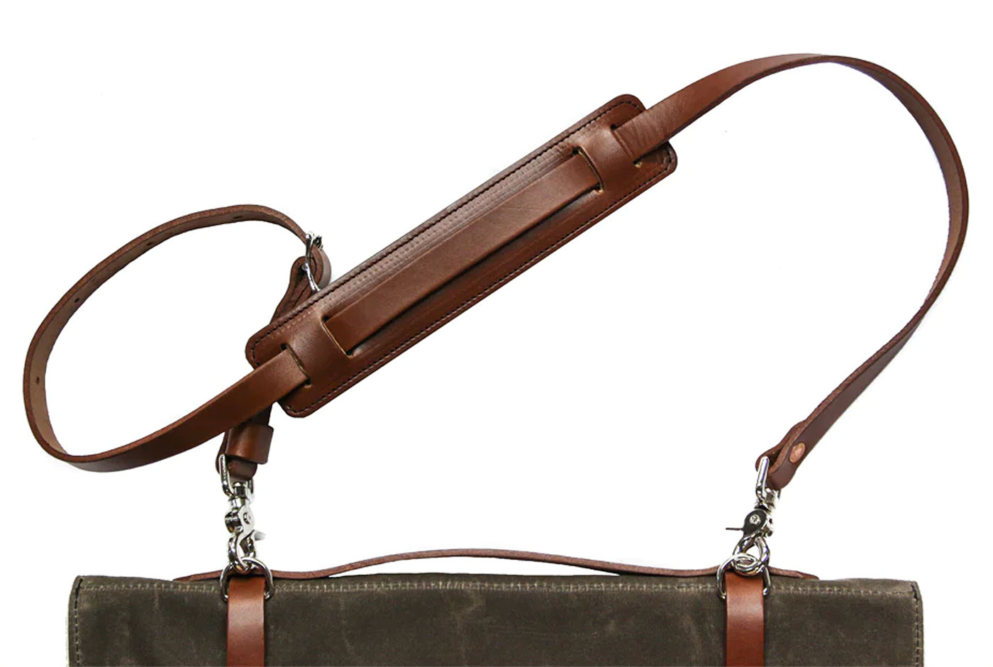 Leather Shoulder Strap - Brown