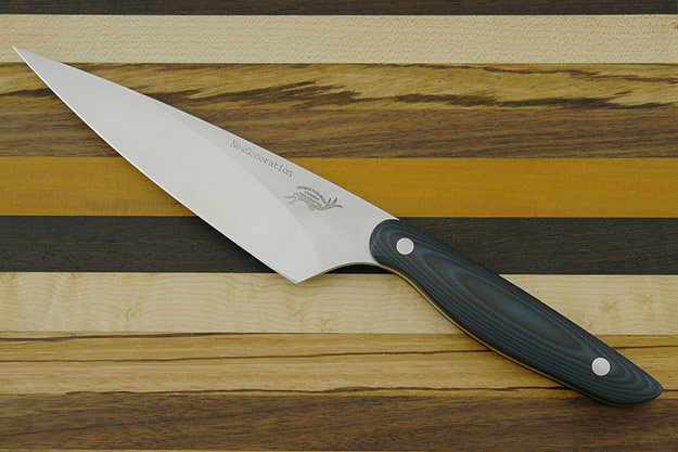 HCK Chef's Knife with Blue/Black G10 - 6 in.