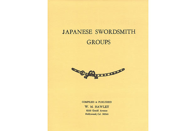 Japanese Swordsmith Groups, by W.M. Hawley