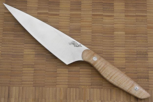 HCK Chef's Knife with Fiddle-back Maple - 6 in.