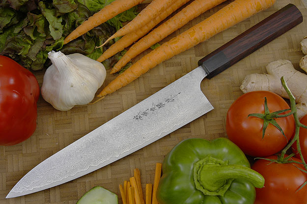 Asai Damascus Chef's Knife - Gyuto - 9 1/2 in. (240mm)