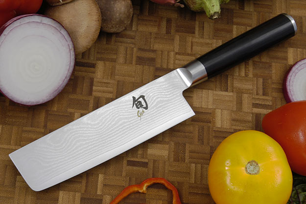 Shun Classic Chef's Knife/Vegetable Cleaver - Nakiri - 6 1/2 in. - Left Handed (DM0728L)