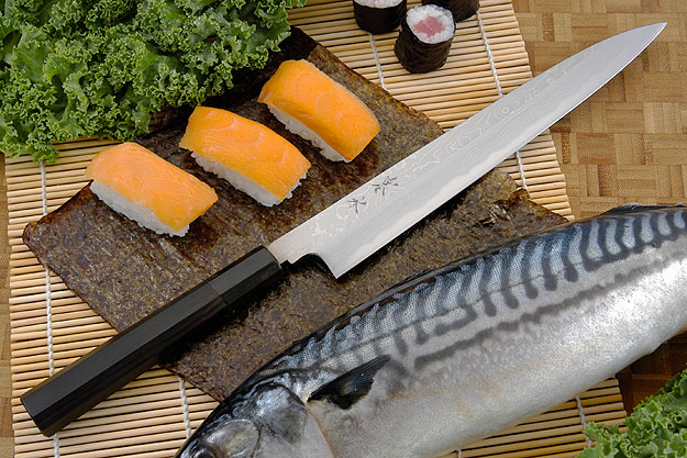 Kansui Suminagashi Right-Handed Yanagiba (Sashimi Knife) - 240mm