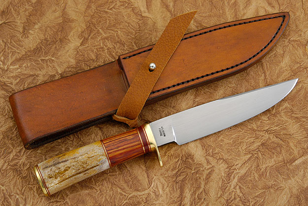 Elk and Canarywood Clip Point Hunter