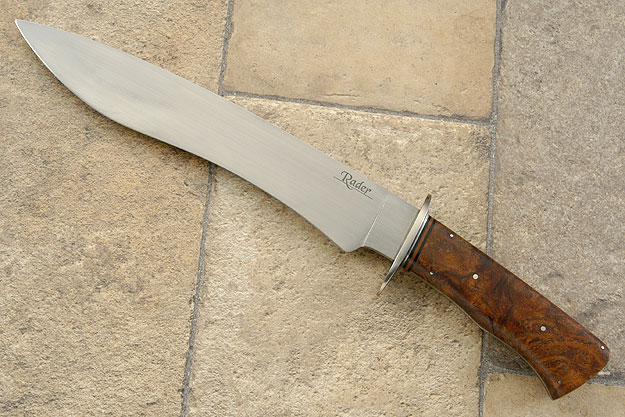 Bowie with Mesquite Burl<br>Journeyman Smith Test Knife