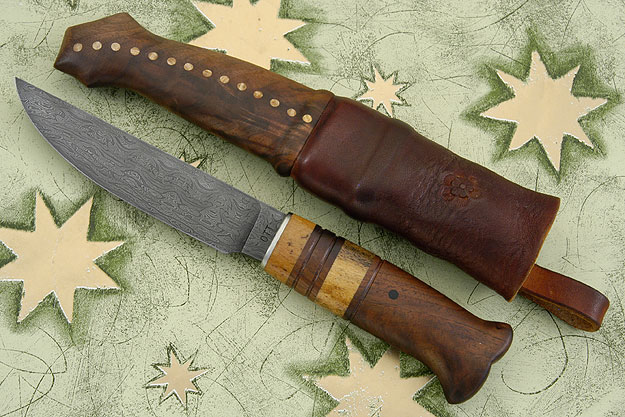 Walnut and Steller's Sea Cow Mountain Knife