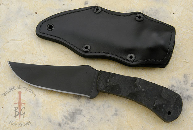 Belt Knife with Sculpted Rubber (52100)