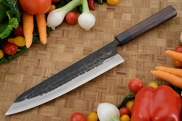 Tojinbo Damascus Chef's Knife - Kiritsuke Gyuto - 9-1/2 in. (240mm)