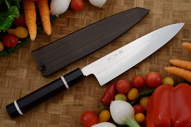 Mizu-Honyaki Chef's Knife - Gyuto 210mm (8-1/4 in.) with Saya