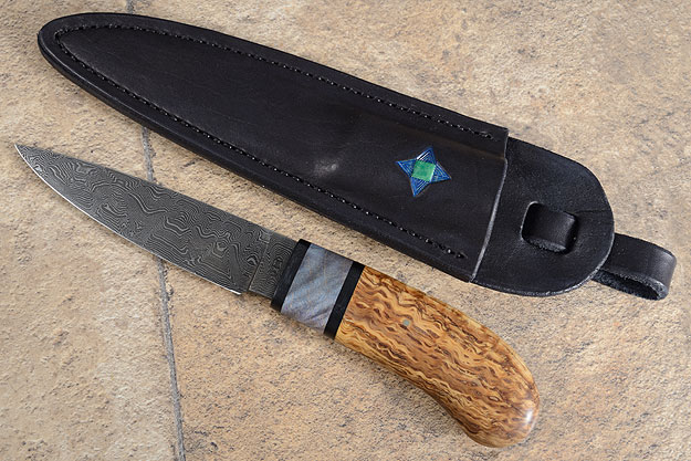 Belt Knife with Oak