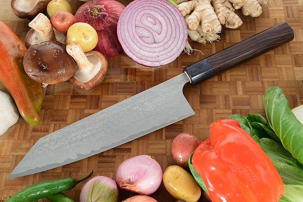 Asai PM Damascus Chef's Knife - Kiritsuke Gyuto - 8 1/2 in. (210mm)