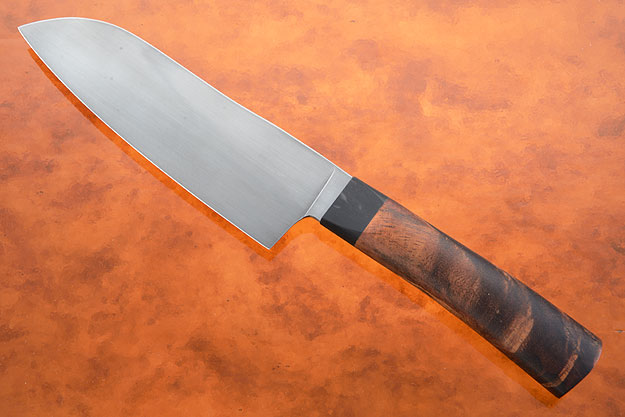 Chef's Knife - Santoku (6 in) with Curly Koa