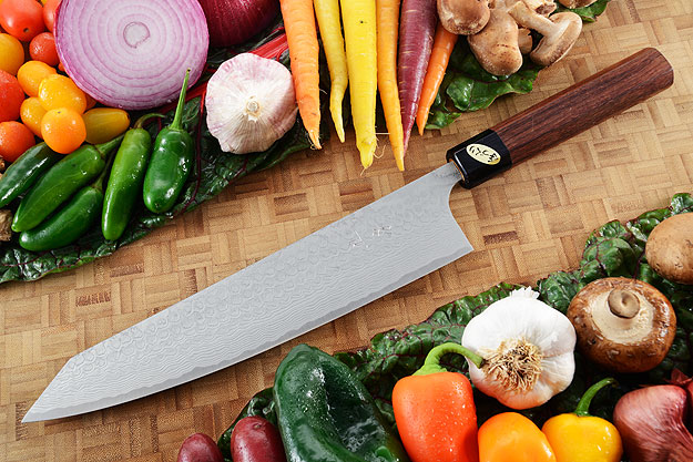 Asai PM Damascus Chef's Knife - Kiritsuke Gyuto - 9 1/2 in. (240mm)