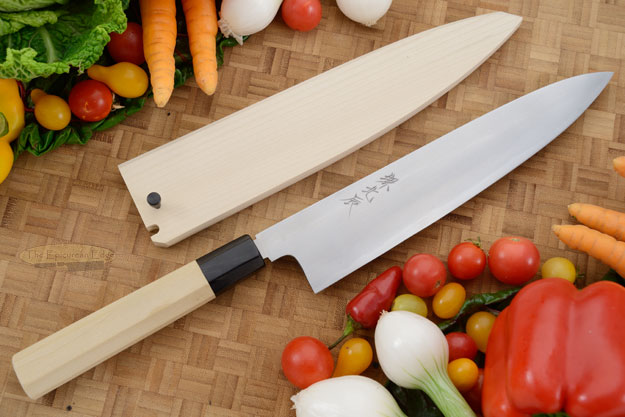 Migaki Chef's Knife - Gyuto, 240mm (9-1/2 in.) with Saya