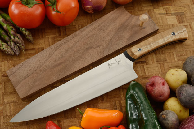 Chef's Knife (8-1/2 in.) with Curly Maple