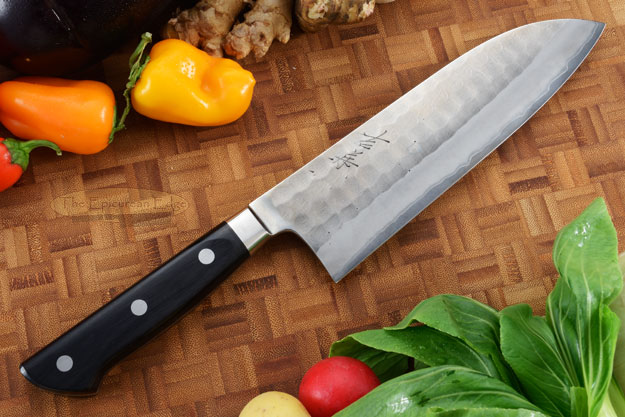 Hammer Finished Chef's Knife - Santoku, Western - 7 1/4 (180mm)
