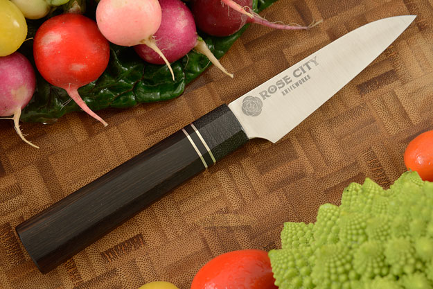 Paring Knife (Petty) -- 3-1/2 in. -- with African Blackwood -- 52100 Carbon Steel