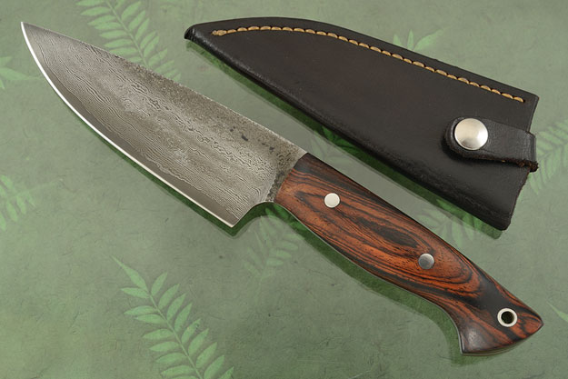 Damascus Chef's Knife with Cocobolo (5-3/4