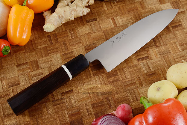 Honyaki Chef's Knife - Santoku, 180mm (7 1/8 in)