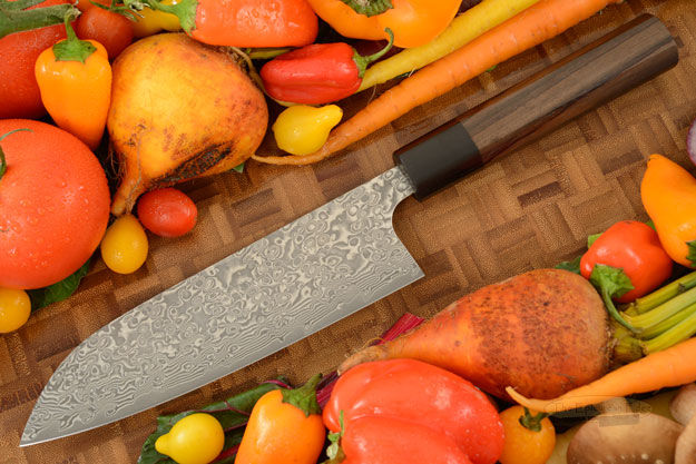 Kintaro Damascus Chef's Knife (Santoku) - 170mm (7-1/8in)