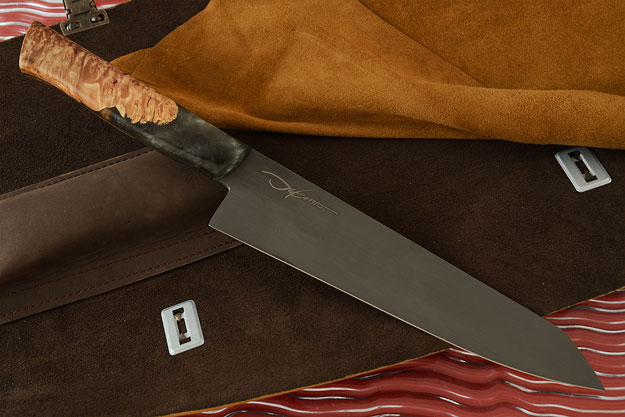 Epiales Gyuto (Chef Knife) with Maple Burl (8 in)