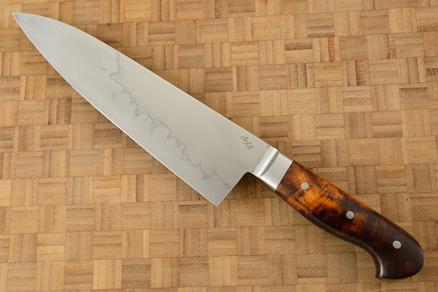 Chef Knife (Gyuto) - Mizu-Honyaki with Ironwood (8-1/4 in.)