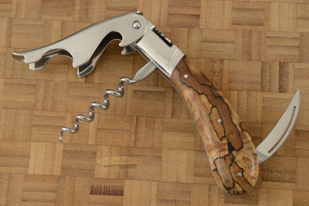 Laguiole Magnum Corkscrew with Spalted Beech