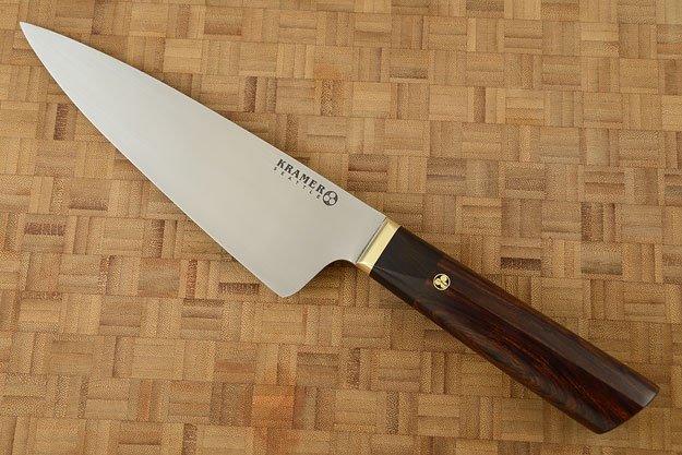 Meiji Chef's Knife (8 in) with Cocobolo and Ebony - Left Handed