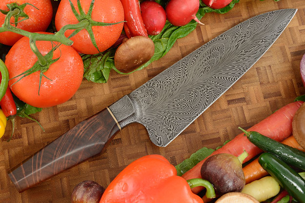 Integral Damascus Chef's Knife (8-1/4 in) with Beefwood