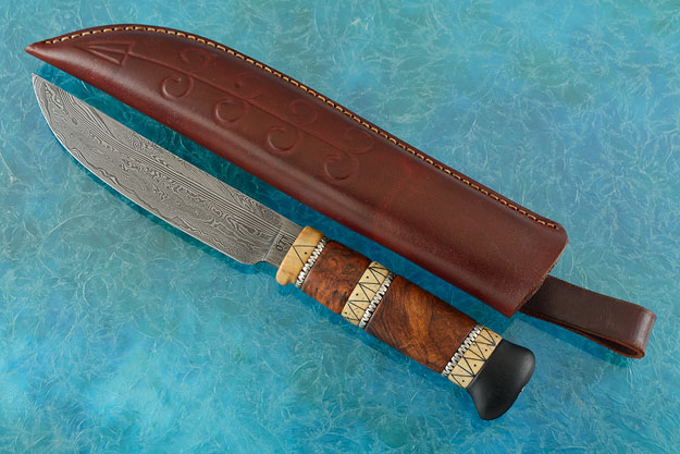 Damascus Hunter with Ironwood and Sea Cow